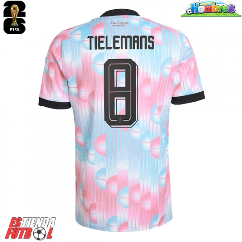 Bélgica Youri Tielemans #8 Segunda Equipación Mundial 2026 Manga Corta